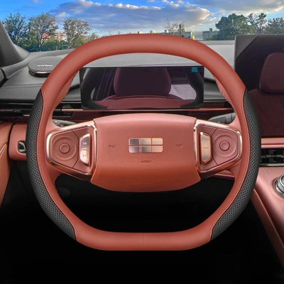 L7 L6 E8 car interior – Steering wheel cover - double-d-type-red-color-matching-other