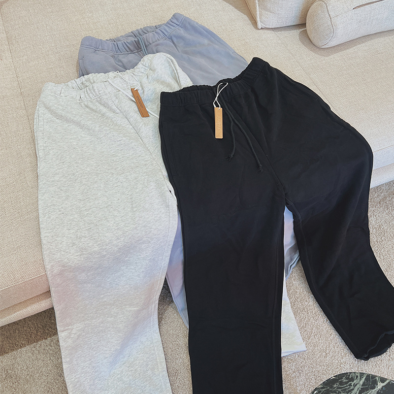 Skims O Shan European and American Casual Fashion Suit 2024 Women's Autumn and Winter Wide-Leg Pants Sports New Loose Fit