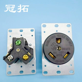 TT-30R美式美标美规三孔30A125V工业电源插座模块大电流
