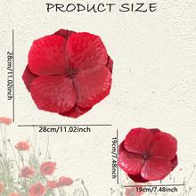 仿真罂粟花绿化装饰精致园林花园家具装饰挂饰仿真花朵金属铁艺制