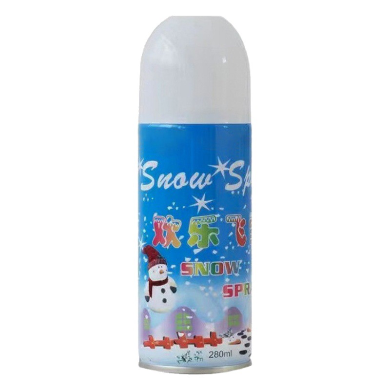 Ramo navideño con espuma de nieve artificial blanca, rosas de nieve en aerosol, árbol de dinero, nieve artificial de colores para decoración de escenas. image 1