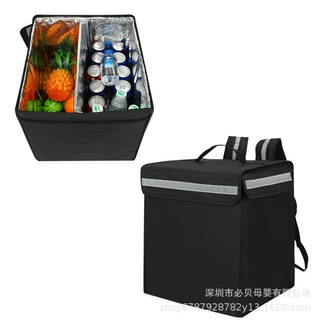 跨境食堂配送外卖箱保温披萨包送餐保热保温箱固定车载野餐保温包