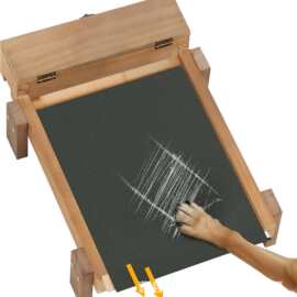 木质狗狗指甲刮板可抽拉修指甲锉板宠物用品玩具磨砂板带收纳盒