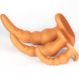 天雷外出后庭柔软长肛塞男女用扩肛自慰器深入成人性用品