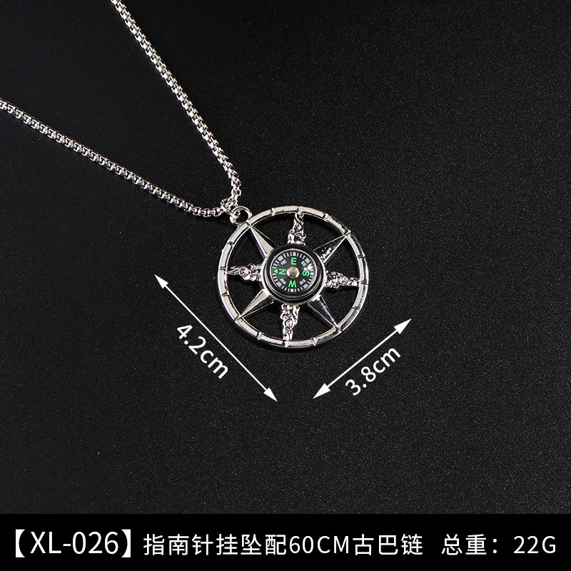 Moda hip hop suéter cadena joyería militar marca de acero inoxidable COLLAR COLGANTE de fábrica al por mayor de acero titanio accesorios collar de los hombres