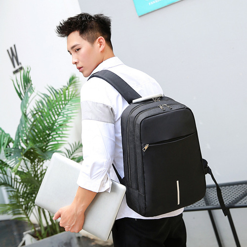 USB Charging Dual-Shoulder Bag  New Model Business Casual Large Capacity Laptop Bag Korean Style Multifunctional Student School Bag