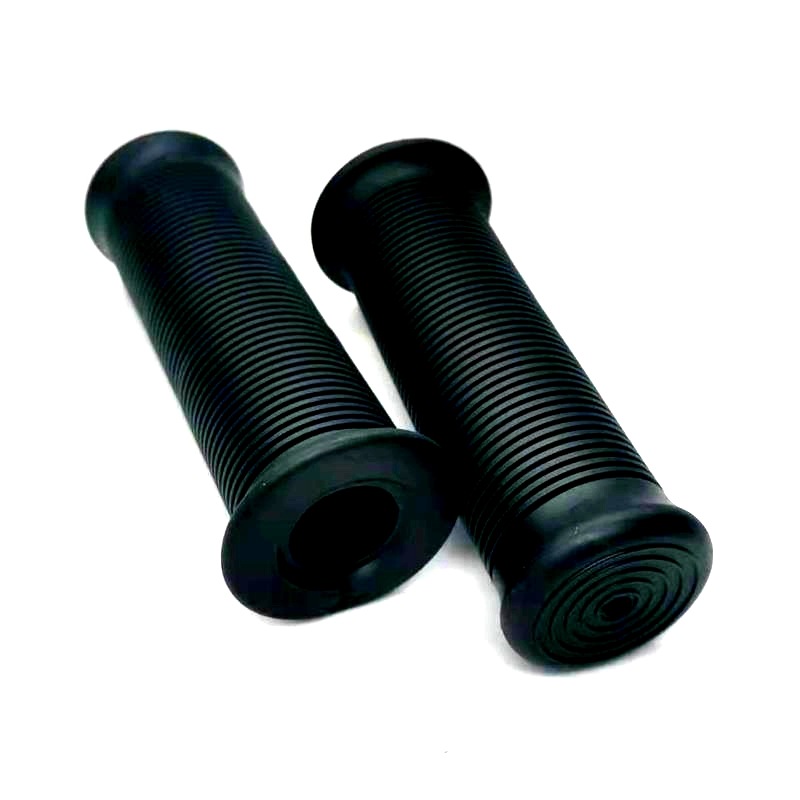 Motuoche Motorcycle Retro Handlebar Grips Scooter 22mm Handle Grips CG125 (Motorcycle Handle Cover) - black