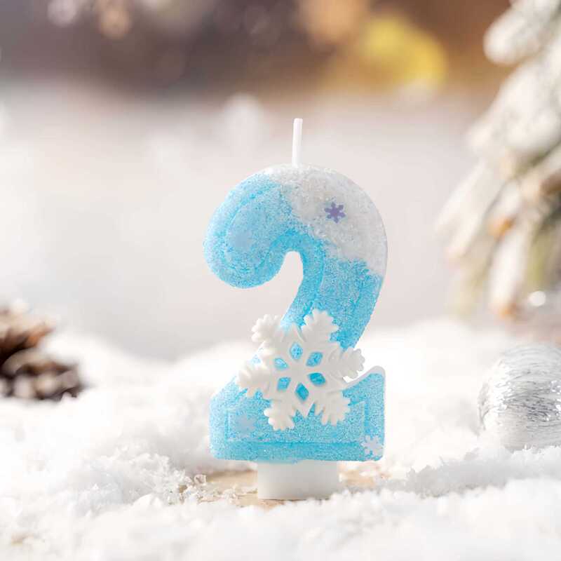雪花创意数字生日蜡烛跨境电商希音蛋糕派对装饰周岁生日手工蜡烛|undefined