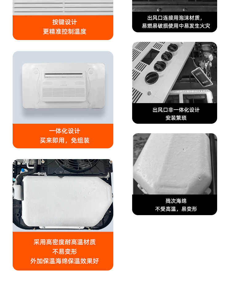 The Cross-Border Hit Product Vm5000 Truck Parking Air Conditioner, a Roof-Mounted All-In-One Unit, Is Specifically Designed for Heavy-Duty Trucks