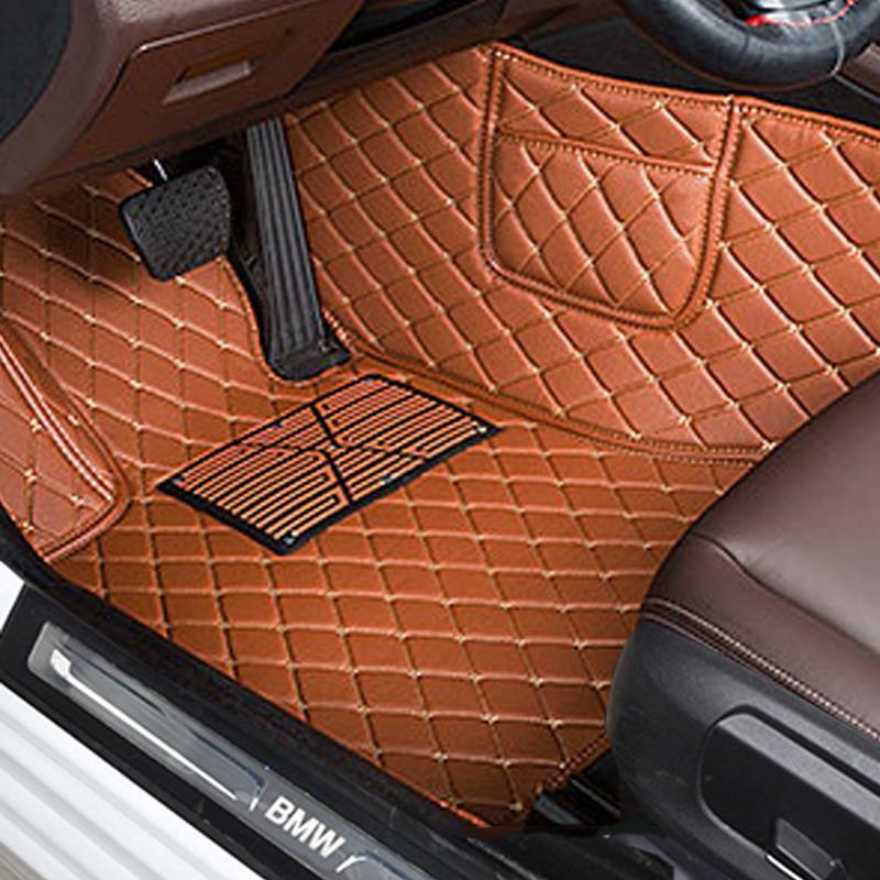 Car floor mat, main cab, single piece, double-layer wire ring, fully surrounds the front and passenger seats, and the rear special floor mat is large
