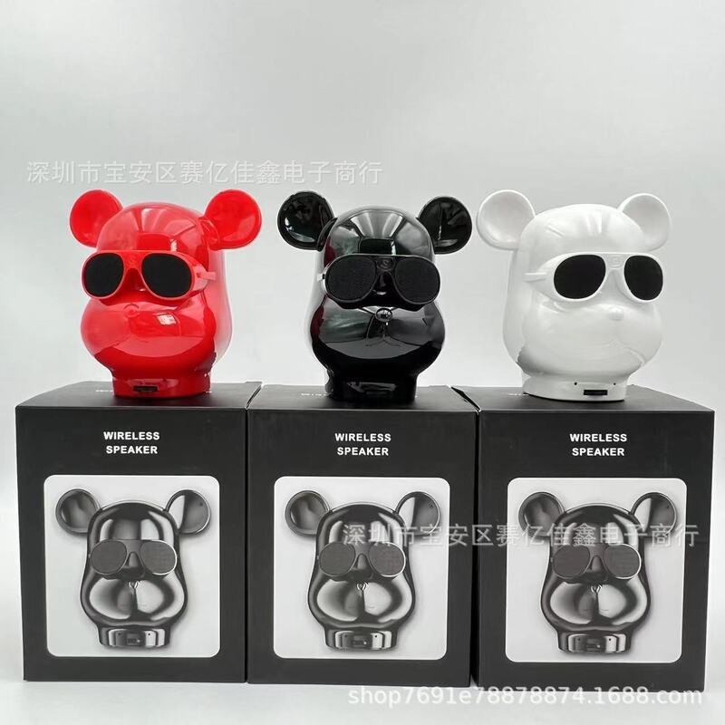 Cross-border e-commerce Private model violent bear Bluetooth wireless speaker bear head speaker HIFI subwoofer gift single companion gift