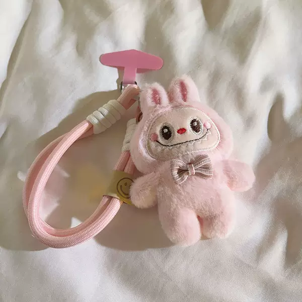 Trendy Brand Ins Plush Doll Green Cloth Mobile Phone Case Pendant Women's Backpack Keychain Hanging Chain Wrist Rope
