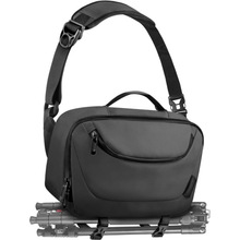 相机斜挎包，防水相机包，带三脚架支架，轻便单反/无反相机包