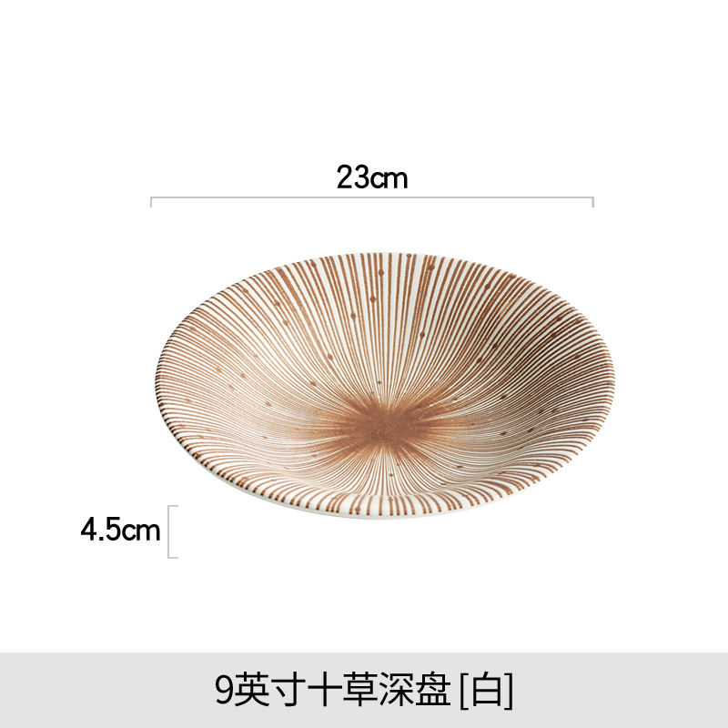 9 "10 잔디 딥 플레이트 [화이트]