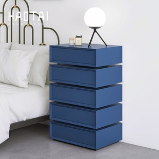 Painted Chest of Drawers Italian Minimalist Rotating Chest of Drawers 5 Drawers 4 Drawers Designer Accessible Luxury Modern Bedroom Living Room Storage Cabinet Y^