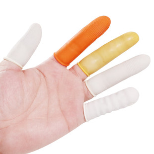 VLEN disposable finger sleeve latex wear-resistant electronic industry labor protection non-slip anti-thickening rubber finger sleeve SF-