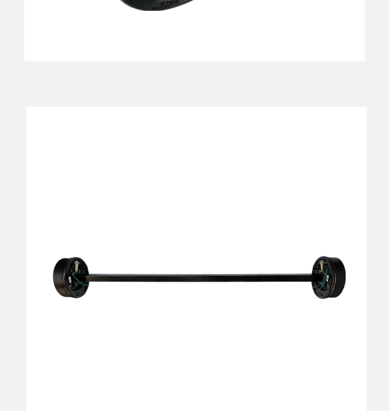 Audi Model 3500-Pound 4545 Square-Inch Electromagnetic Handbrake Integrated Trailer Axle