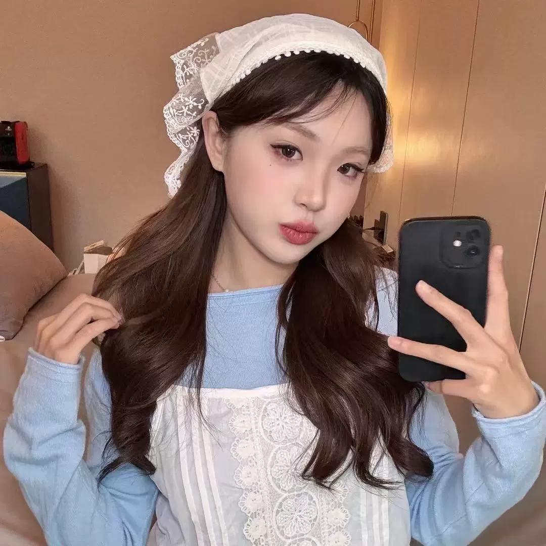 Кружевной платок-повязка тюрбан, лёгкий летний аксессуар для волос, разные цвета