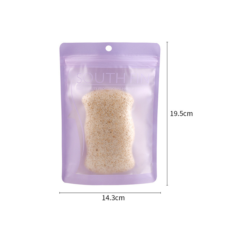 SUR herramientas de belleza FIN respetuoso del medio ambiente degradable planta konjac pegamento baño cuerpo puff onda larga patrón 7 colores