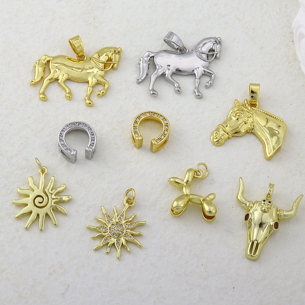 3g Weight Pendant Jewelry Making Type DIY Jewelry Accessories Classification 1 Piece Quantity Copper Material Animal Pattern All Seasons Season Plating Design Vintage Style, Classic Style Style 1 Piece Copper Animal Pendant 无