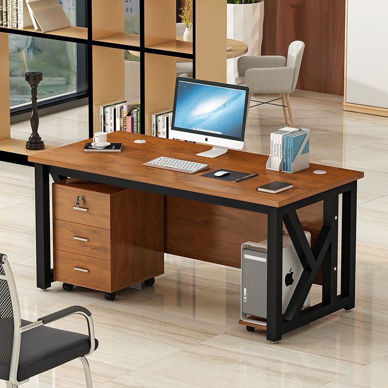 Escritorio de oficina simple y moderno, escritorio de escritorio simple, dormitorio doméstico, escritorio de escritorio simple, escritorio de computadora de oficina de personal corporativo