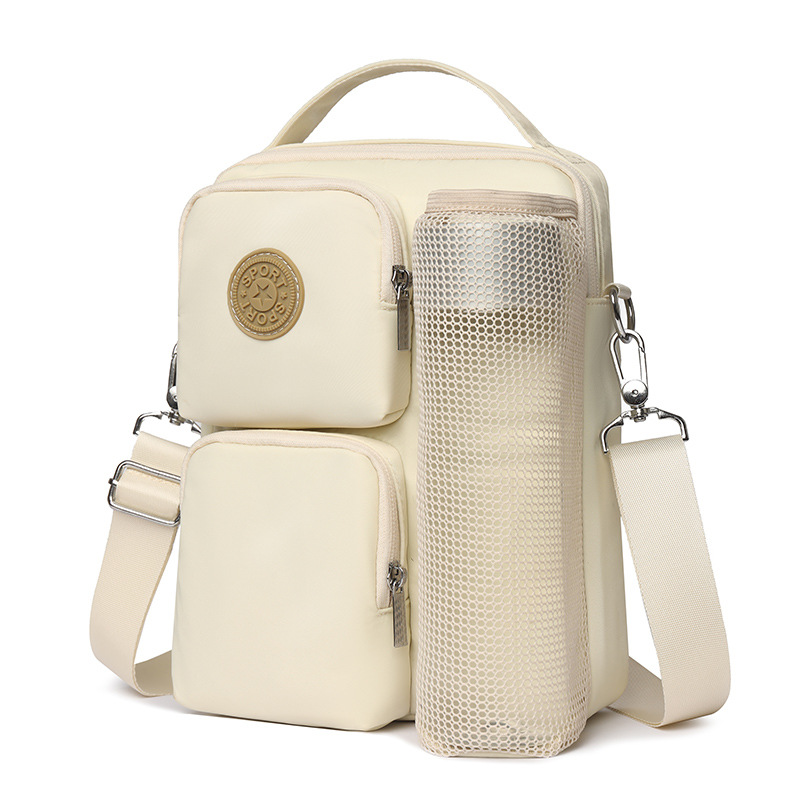 Capacious one-shoulder bag for traveling