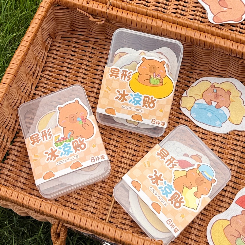 箱入り特殊形状冷却パッチ、夏の暑さ対策、リフレッシュ冷却パッチ、冷却冷却アイスパッチ、携帯電話解熱パッチ、冷却パッチ|undefined