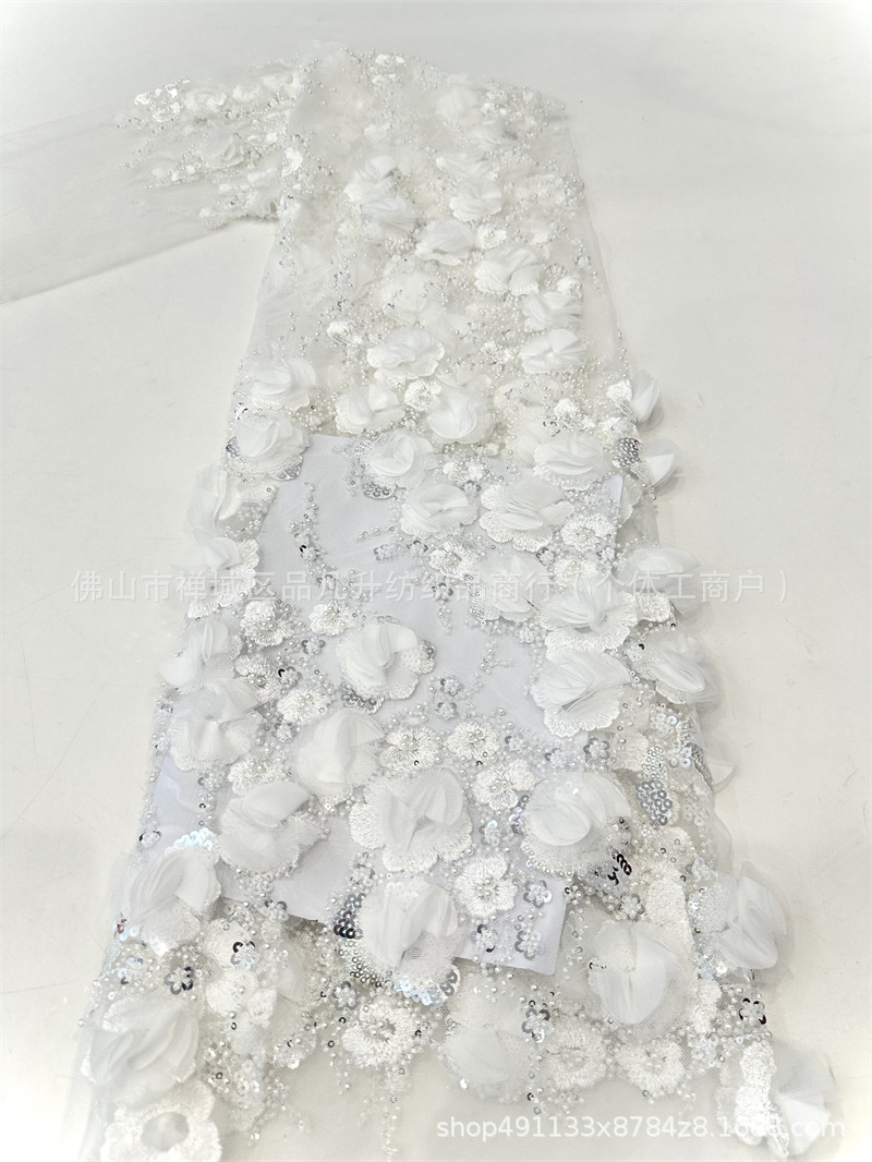 Verano bordado de tubo de perlas vestido de boda vestido de hadas tela de malla comercio exterior transfronterizo al por mayor spot