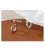 Platinum earrings, 10mm