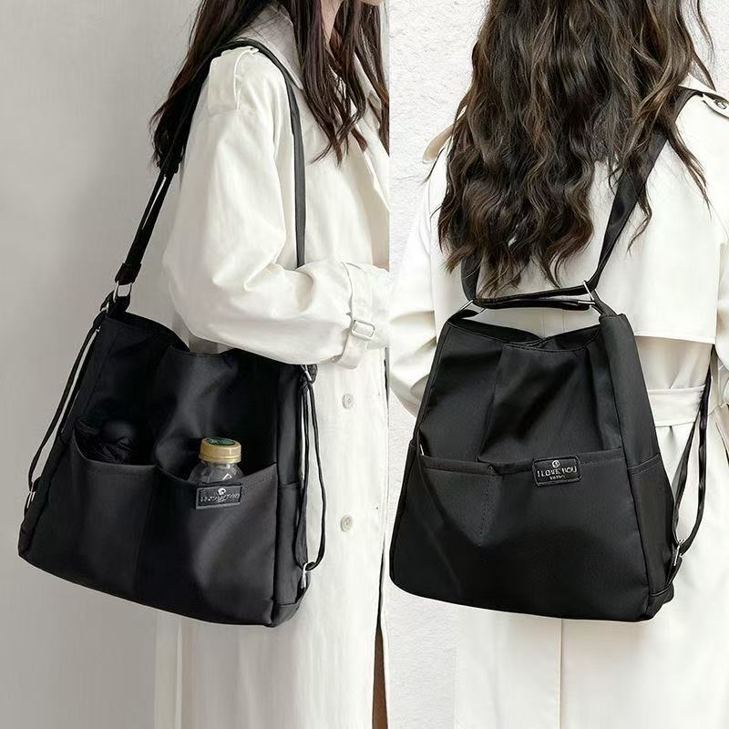 Large-Capacity Casual Backpack, New Three-Purpose Simple Handbag, Women's Shoulder Bag, Versatile Commuter Tote Bag