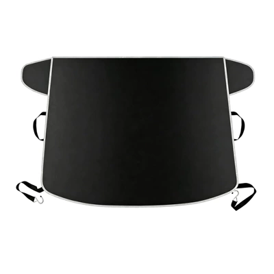 Car snow cover, winter windshield cover, black-coated reflective snow cover for night use, new car sunshade