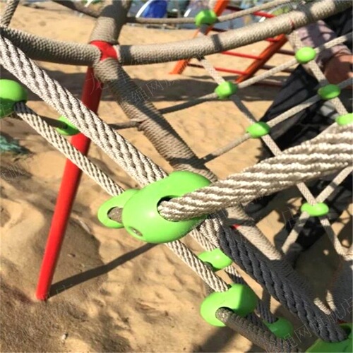 Climbing net rope fasteners for Trampoline Accessories, Kindergarten Outdoor, 12mm plastic rope fasteners, rock climbing rope cross fasteners, 16mm