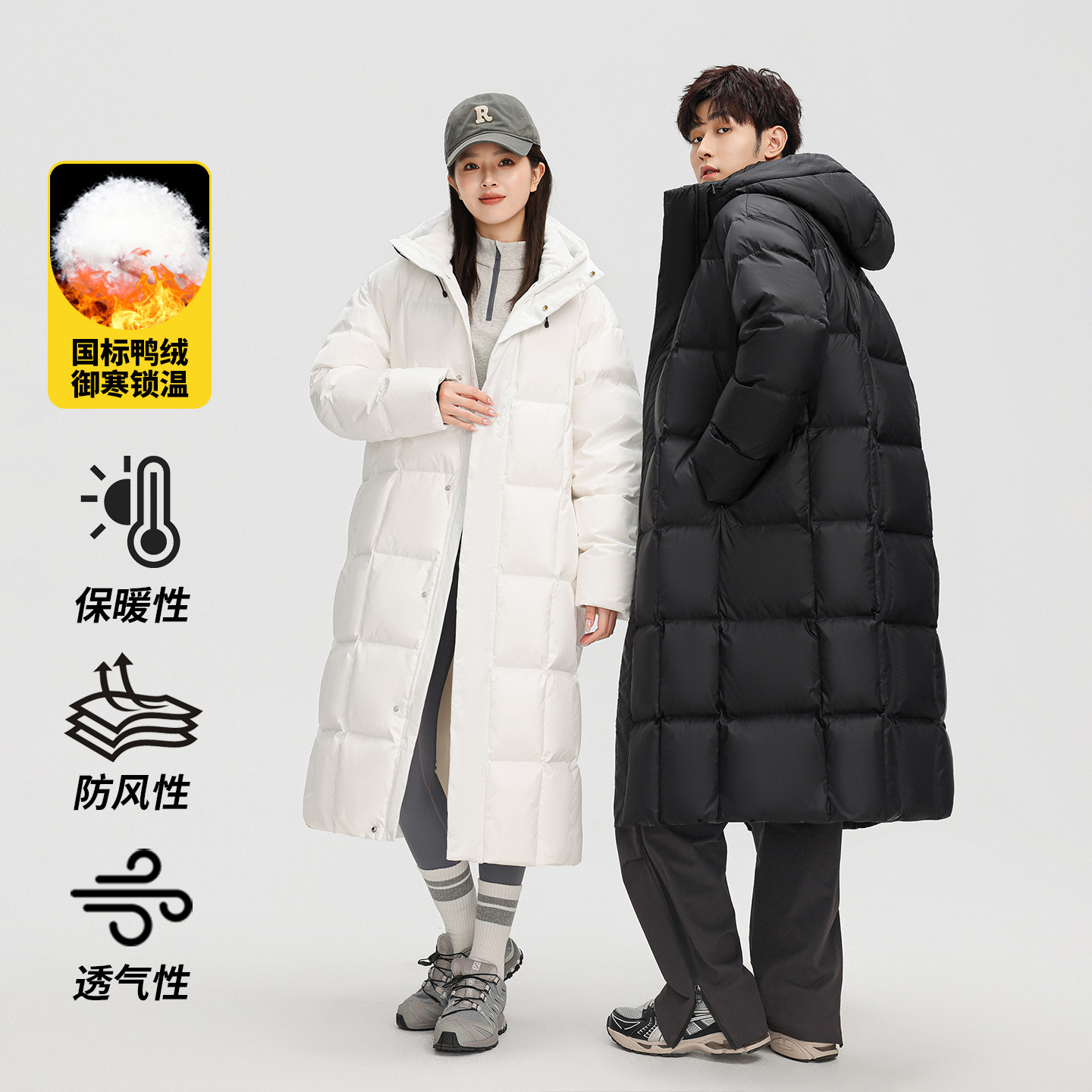 冬季新款情侣羽绒服二开休闲长款过膝韩版潮流面包服外套批发男装