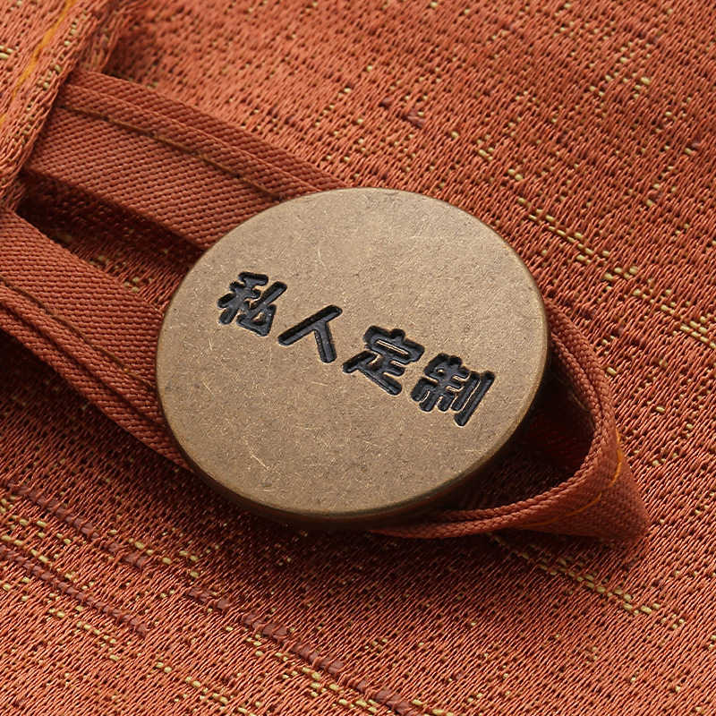 卸売りカーテンストラップボタン穴なし取り外し可能ボタン17mm円形金属縫いなし固定ボタン工字ボタン|undefined