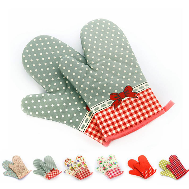 Heat Residant Microwave Oven Glove Non-Slip Cotton