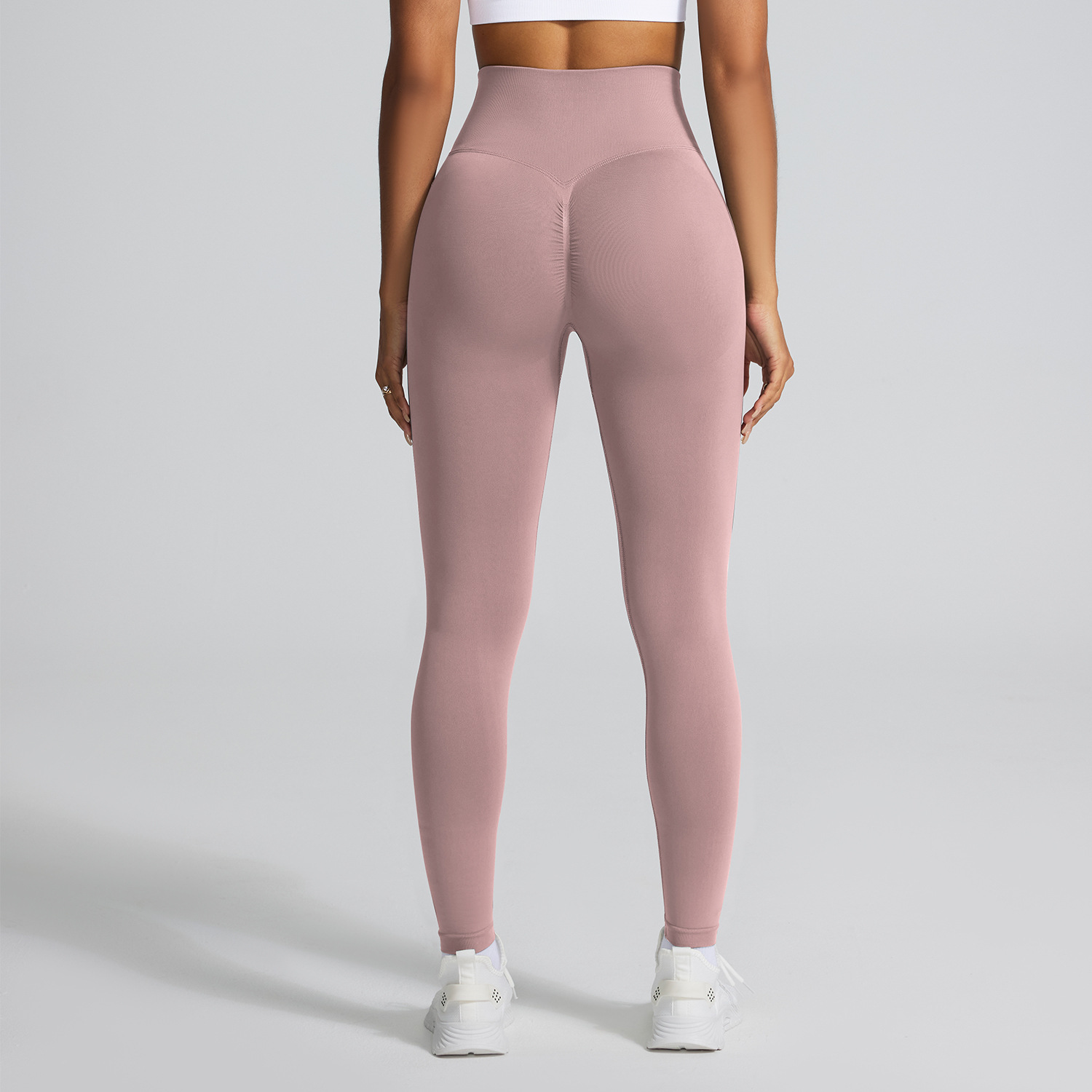 Pantalones de yoga deportivos de cadera de melocotón sin costuras transfronterizos pantalones de yoga de cintura alta elásticos para mujer