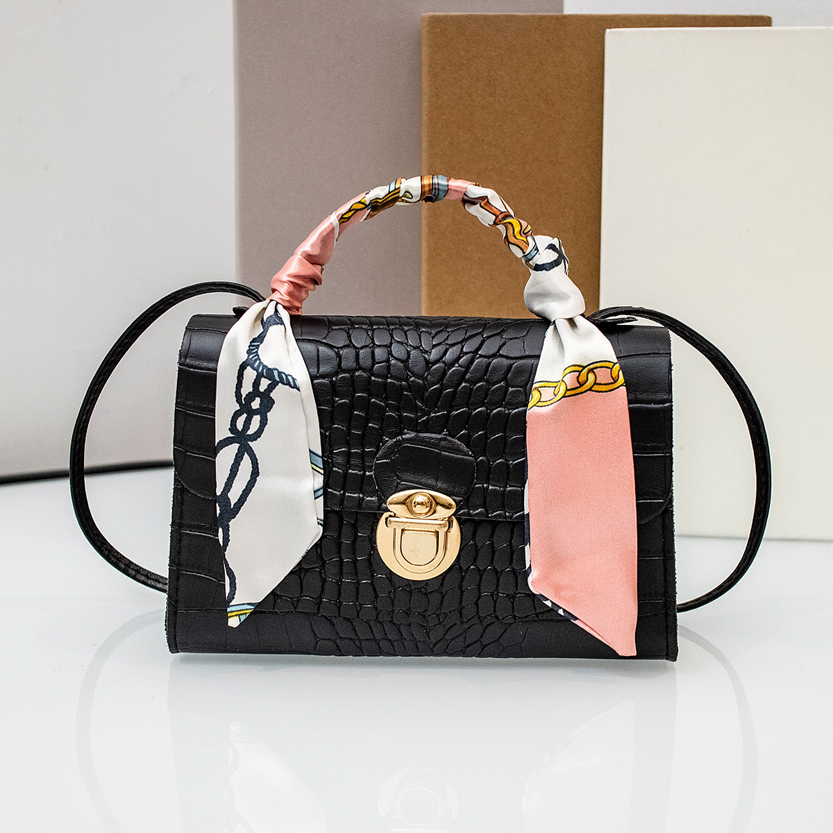 Dafa Ladies Bags 2025 bolsos de impresión simple bolsos de hombro casuales versátiles coreanos bolsos de lona image 7