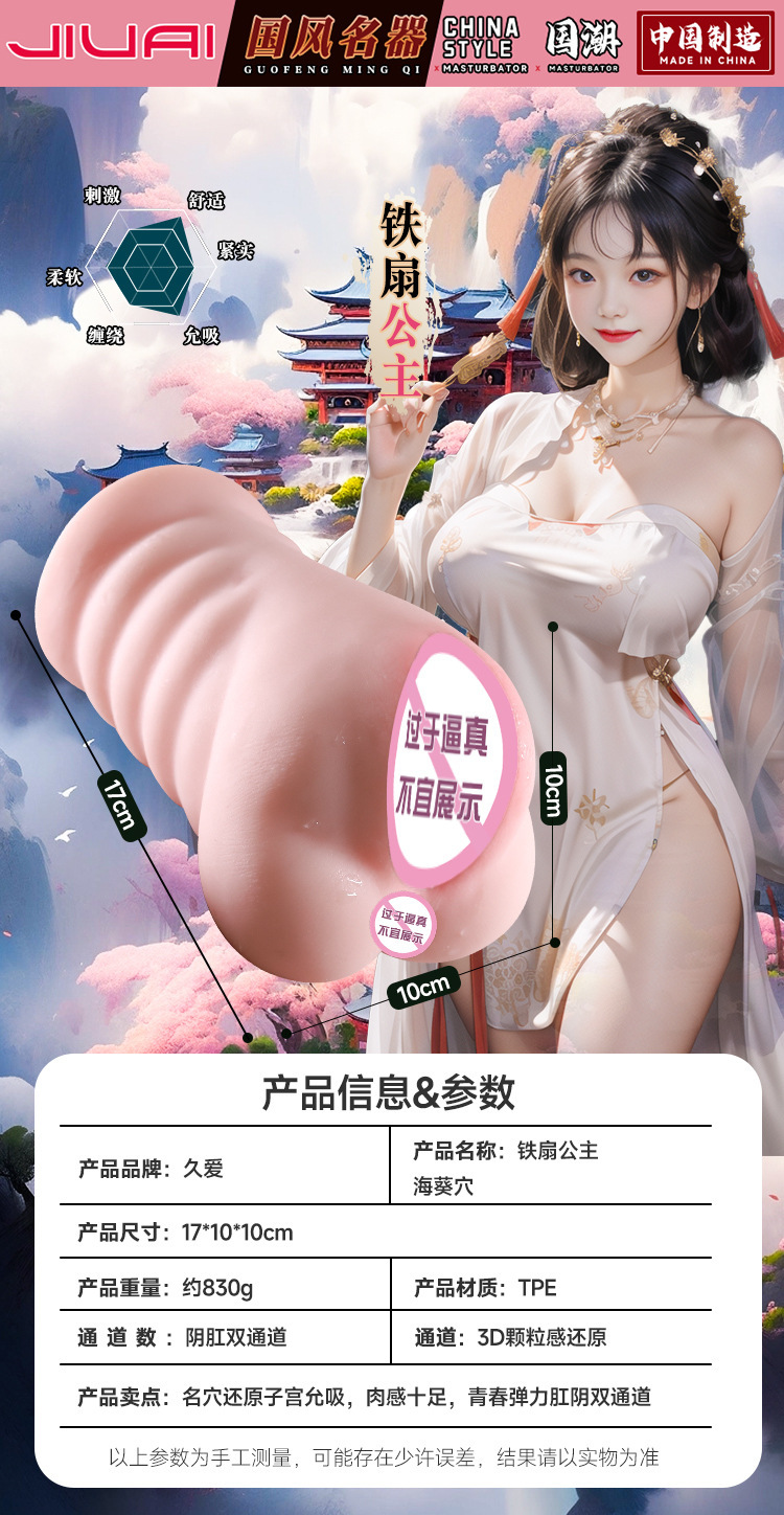 Jiu Guo Aichao Half-Body TPE Masturbator with Realistic Vaginal and Buttock Detail — detail image 12