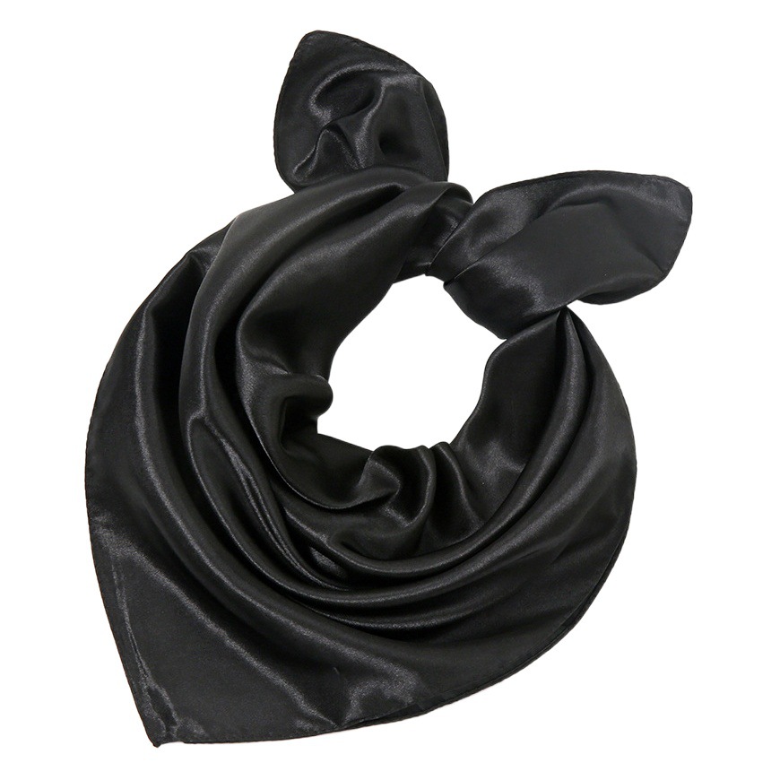 60 Square Scarves, Single-Color Imitation Silk, Plain Glossy Satin, Performance Silk Scarf, Souvenir Gift, Cross-Border 60×60 Square Scarf