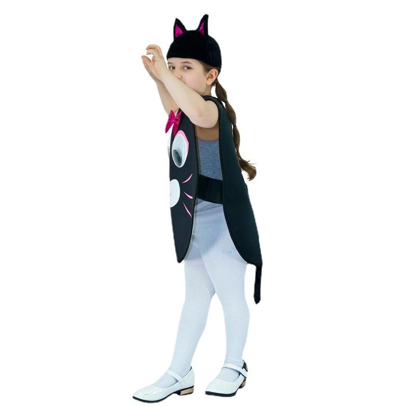 De los niños del gatito lindo rendimiento traje de Halloween de calabaza de Los Niños juego de rol cosplay traje del partido image 4