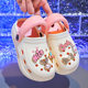 Children's Slippers Sponge Clogs Girls 2025 New Summer Outer Wear Girls Non-Slip Beach Sandals