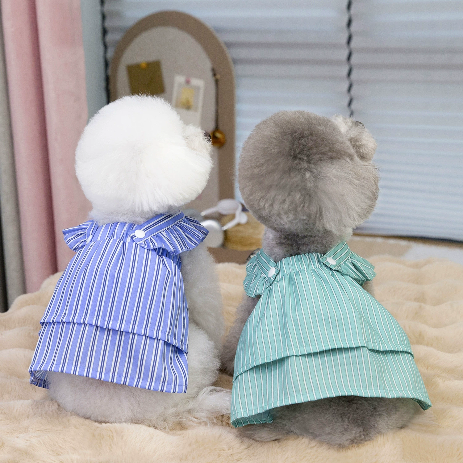 25 Ding-Ding-юбки весной и летом домашние питомцы юбки милые собачьи платья Тедди маленькая марлевый юбка домашнее животное одежда щенки одежда