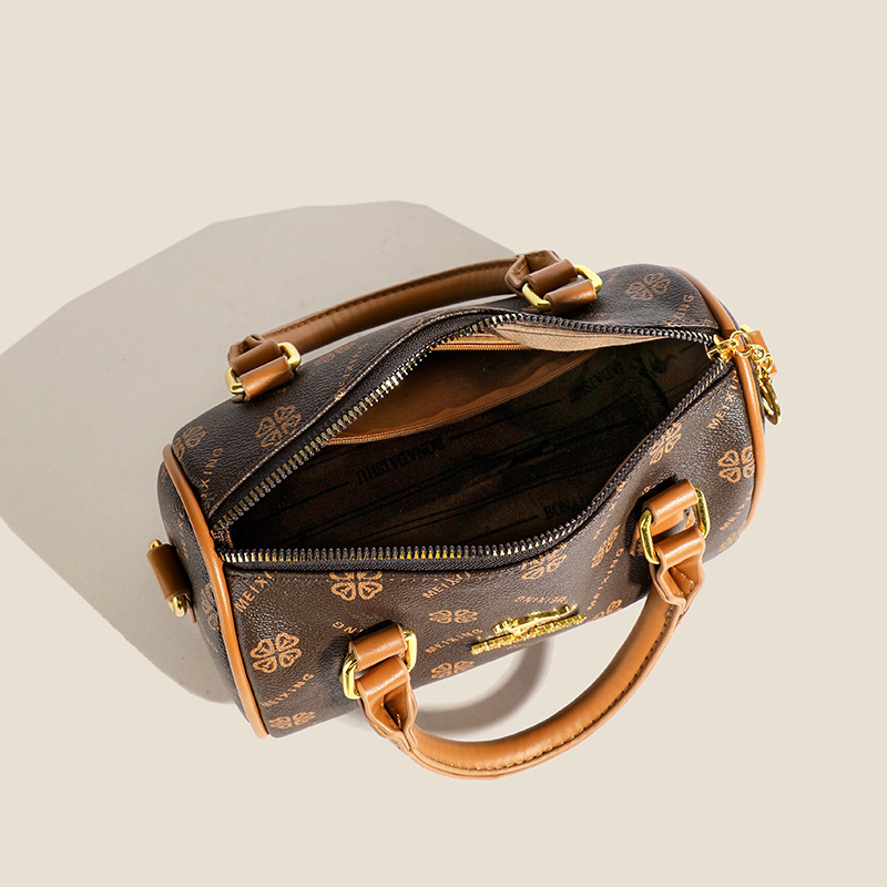 Bolso de mujer 2024 primavera moda bolso de Boston retro simple diario viaje mochila de hombro