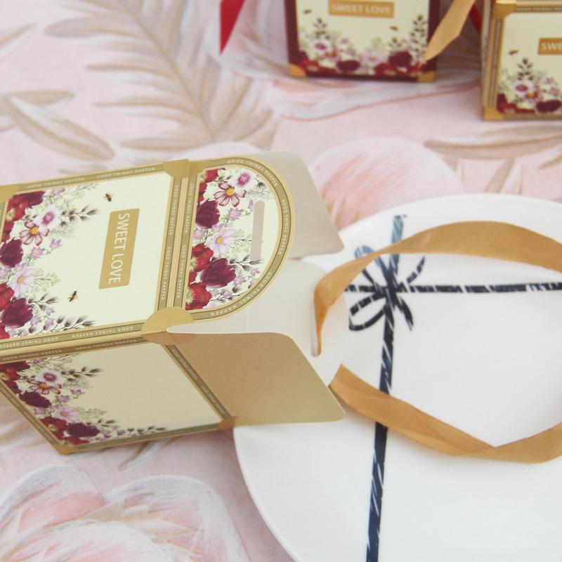 軽豪華小清新花卉結婚専用喜糖箱高級感結婚式包装喜糖礼箱キャンディー空箱|undefined