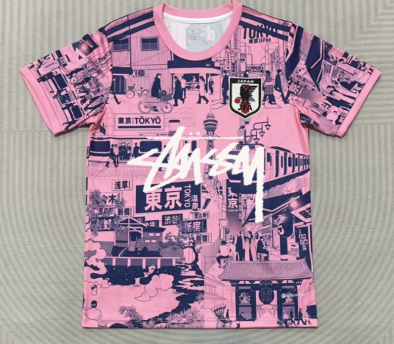 Stussy Jersey Brasil Flamengo Italia Edición conmemorativa Portugal París Francia Uniforme de fútbol