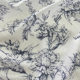 Chiffon wrinkle printed fabric blue and white porcelain French retro printed cloth chiffon Women's Digital Printing Processing fabric