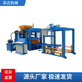 出口供应QT6-15型全自动混凝土砌块成型机液压砖机水泥制砖设备