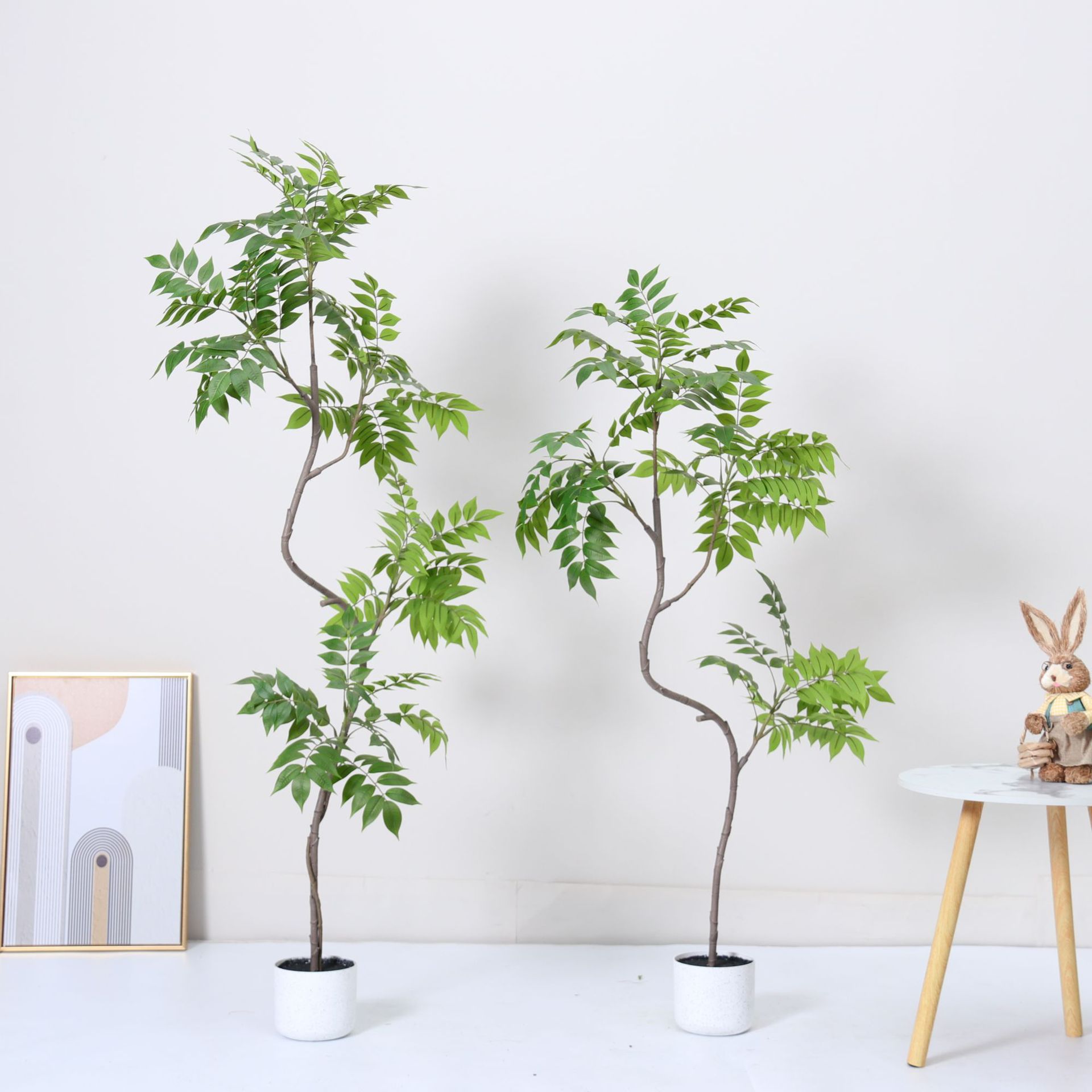 Simulación de plantas verdes, árboles de madera lacada, árboles de toon, plantas en macetas, decoración de interiores y salas de estar, paisajismo de plantas biónicas de alta gama