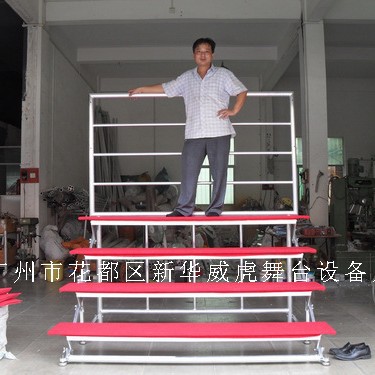 合唱台，四层地毯不带轮合唱台，铝合金合唱台，折叠合唱台合影架