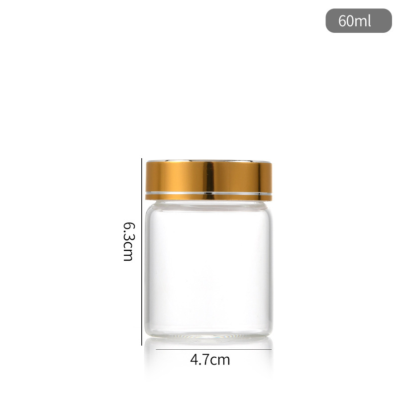 47 botellas de tapón bayonet botellas de muestras médicas botellas de té dulces botellas de frijoles de frijoles de oro botellas de embalaje de goji frasco de arena